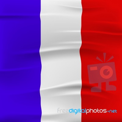 France Flag Represents Nation French And European Stock Image