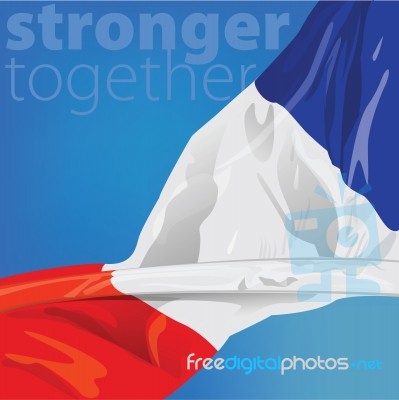 France Stronger Together Stock Image