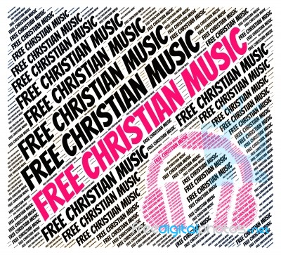 Free Christian Music Means With Our Compliments And Christianity… Stock Image