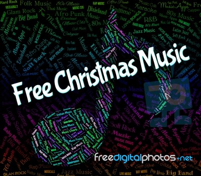 Free Christmas Music Shows Sound Tracks And Yuletide Stock Image