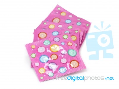 Free Condom By Thailand Ministry Of Public Health Stock Photo