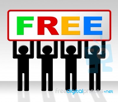 Free Freedom Shows With Our Compliments And Evade Stock Image