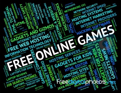 Free Online Games Indicates With Our Compliments And Web Stock Image