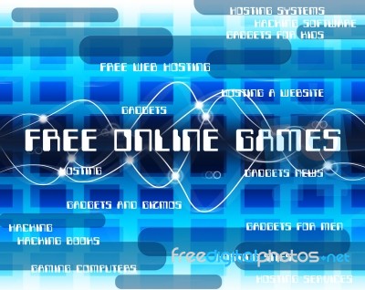 Free Online Games Means With Our Compliments And Web Stock Image