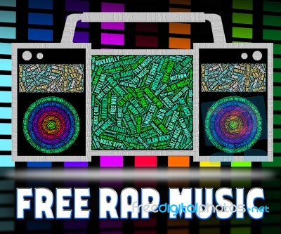 Free Rap Music Shows No Cost And Emceeing Stock Image