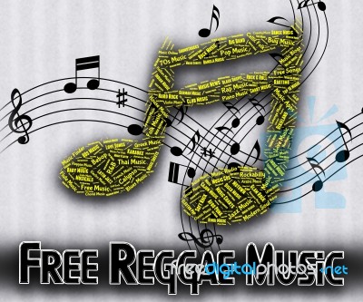 Free Reggae Music Indicates For Nothing And Complimentary Stock Image