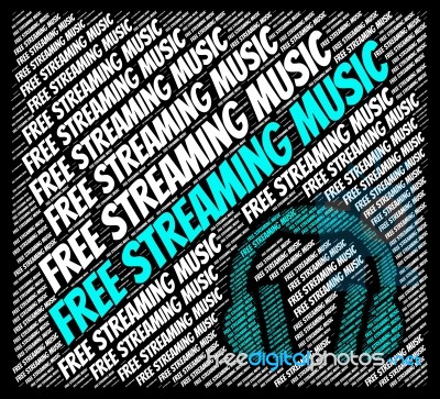 Free Streaming Music Shows For Nothing And Complimentary Stock Image