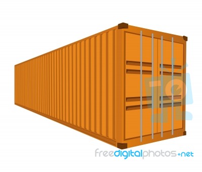 Freight Container Stock Image