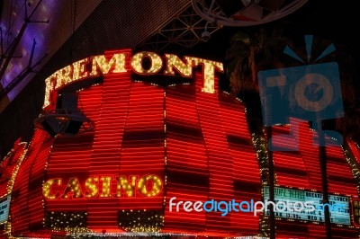 Fremont Casino In Las Vegas Nevada Stock Photo