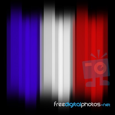 French Flag Means Text Space And Copy Stock Image