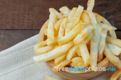 French Fries In A Bowl Stock Photo