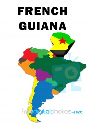 French Guiana Stock Image