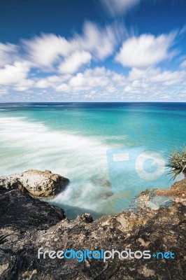 Frenchmans Beach On Stradbroke Island, Queensland Stock Photo