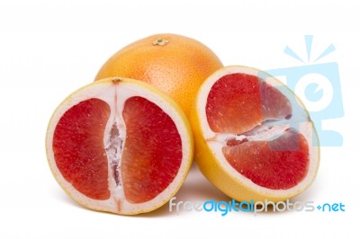 Fresh And Healthy Grapefruit Stock Photo