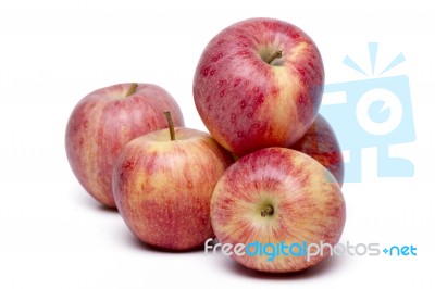 Fresh And Healthy Red Apples Stock Photo