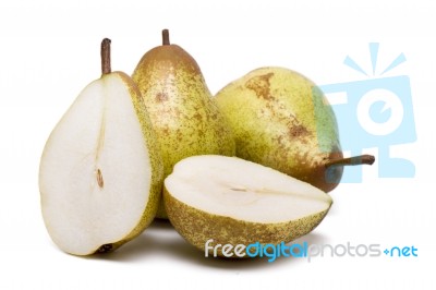 Fresh And Healthy Rock Pears Stock Photo