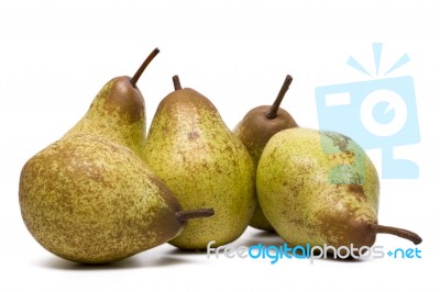 Fresh And Healthy Rock Pears Stock Photo