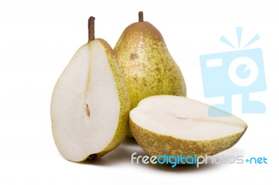 Fresh And Healthy Rock Pears Stock Photo