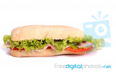 Fresh And Tasty Sandwich Stock Photo