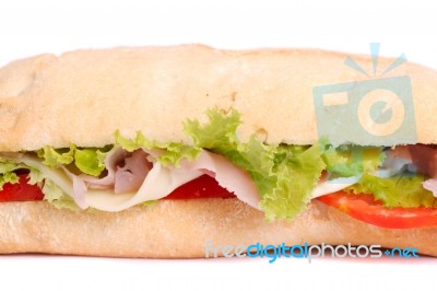 Fresh And Tasty Sandwich Stock Photo