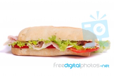 Fresh And Tasty Sandwich Stock Photo