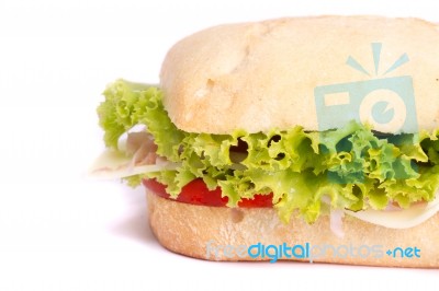 Fresh And Tasty Sandwich Stock Photo