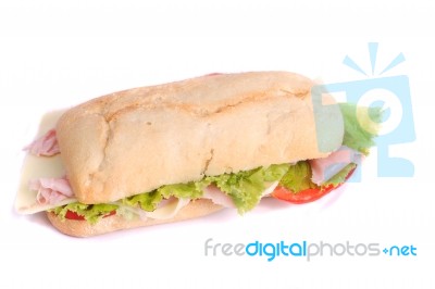 Fresh And Tasty Sandwich Stock Photo