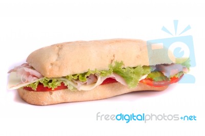 Fresh And Tasty Sandwich Stock Photo