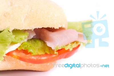 Fresh And Tasty Sandwich Stock Photo