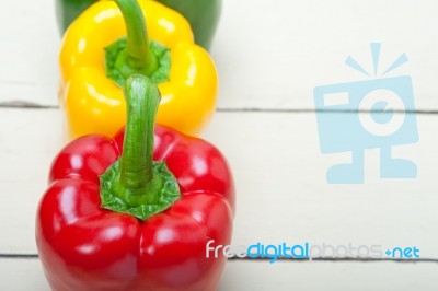 Fresh Bell Peppers Stock Photo