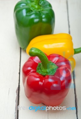 Fresh Bell Peppers Stock Photo