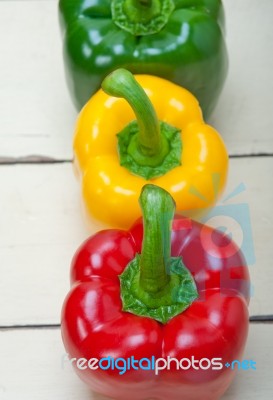 Fresh Bell Peppers Stock Photo