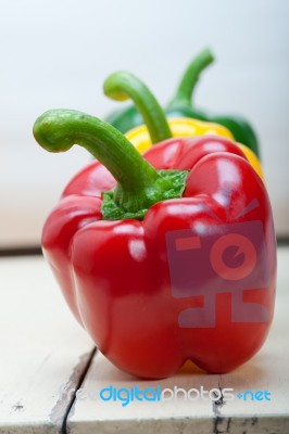 Fresh Bell Peppers Stock Photo