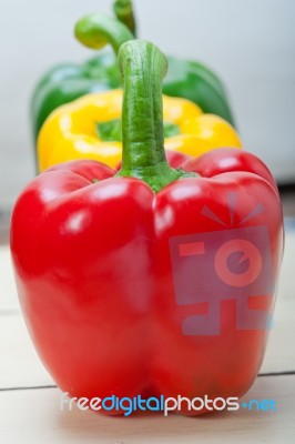 Fresh Bell Peppers Stock Photo