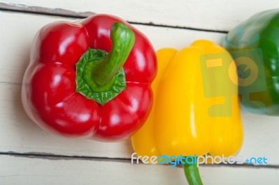 Fresh Bell Peppers Stock Photo