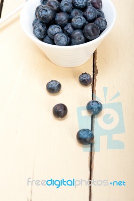 Fresh Blueberry Bowl Stock Photo