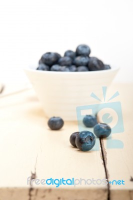 Fresh Blueberry Bowl Stock Photo