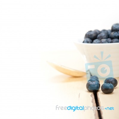 Fresh Blueberry Bowl Stock Photo