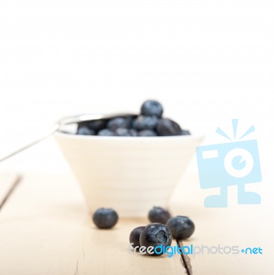 Fresh Blueberry Bowl Stock Photo