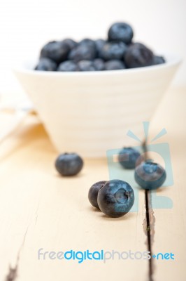 Fresh Blueberry Bowl Stock Photo