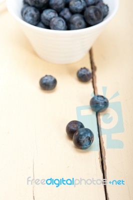 Fresh Blueberry Bowl Stock Photo