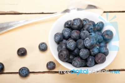 Fresh Blueberry Bowl Stock Photo