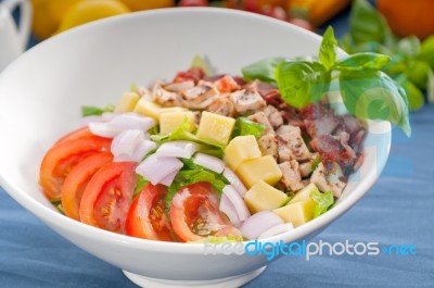 Fresh Caesar Salad Stock Photo