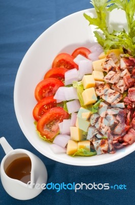 Fresh Caesar Salad Stock Photo