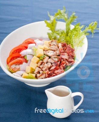 Fresh Caesar Salad Stock Photo