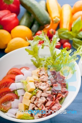 Fresh Caesar Salad Stock Photo