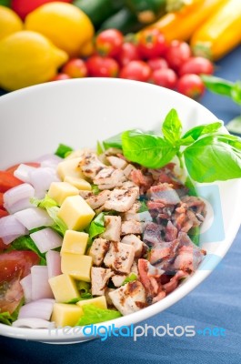 Fresh Caesar Salad Stock Photo