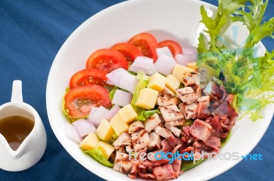 Fresh Caesar Salad Stock Photo