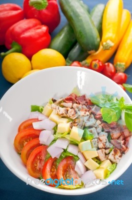 Fresh Caesar Salad Stock Photo