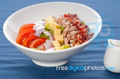 Fresh Caesar Salad Stock Photo